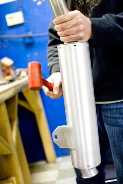 How do I repack my exhaust?